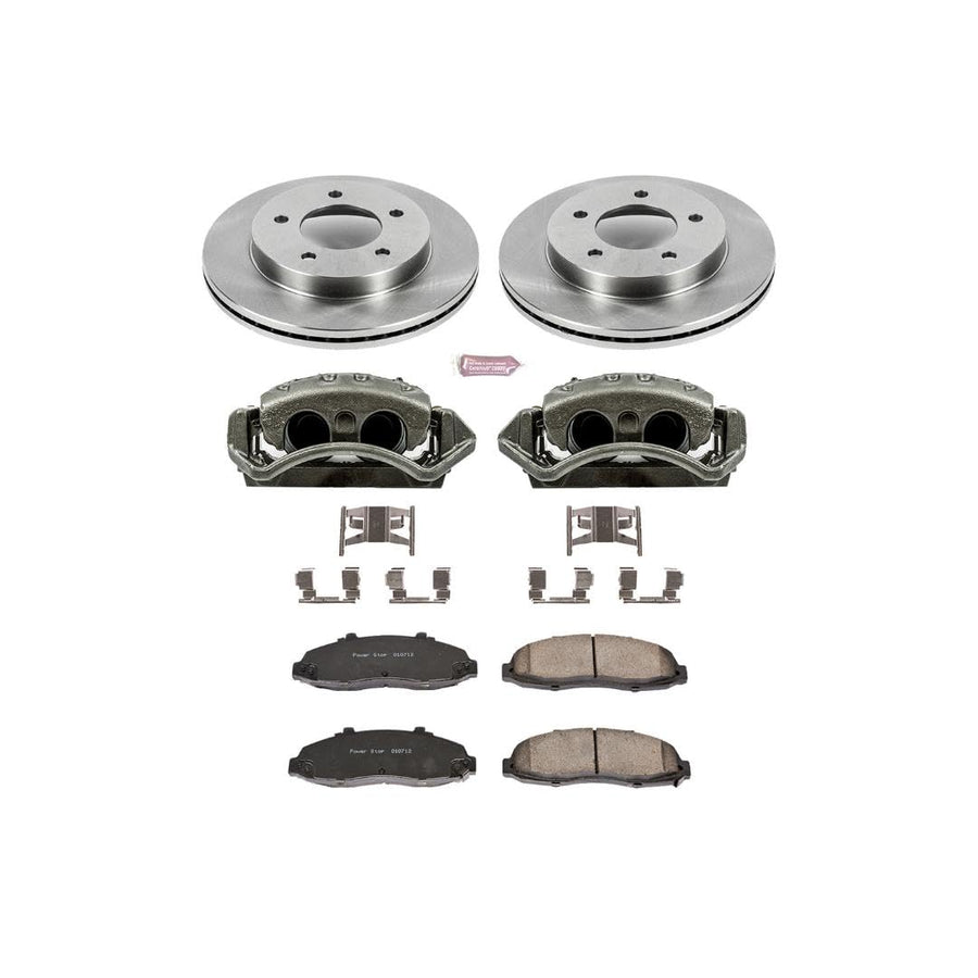 Power Stop KCOE1866A 1-Click Autospecialty OE Replacement Brake Kit with Calipers For Ford F-150 1999-2003, Ford F-150 Heritage 2004 [Model Specific]