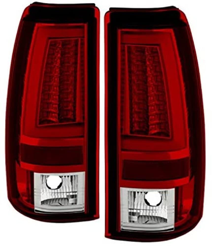 Spyder Xtune 5081865 Chevy Silverado 1500/2500 99-02 (Not Fit Stepside) / GMC Sierra 1500/2500/3500 99-06 and 2007 Sierra Classic Version 2 LED Tail Lights - Black