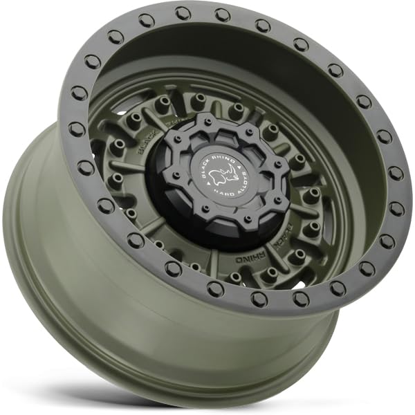 1795ABR-85127N71 Black Rhino 17X9.5 5X5.0 OD-GRN -18MM Abrams