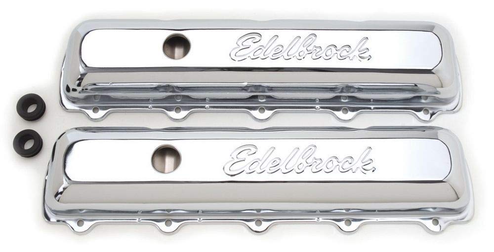 Signature Series Edelbrock Chrome Valve Covers - Set of 2