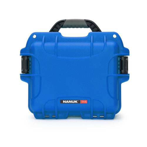 Blue Nanuk 908 Waterproof Hard Case with Foam Insert