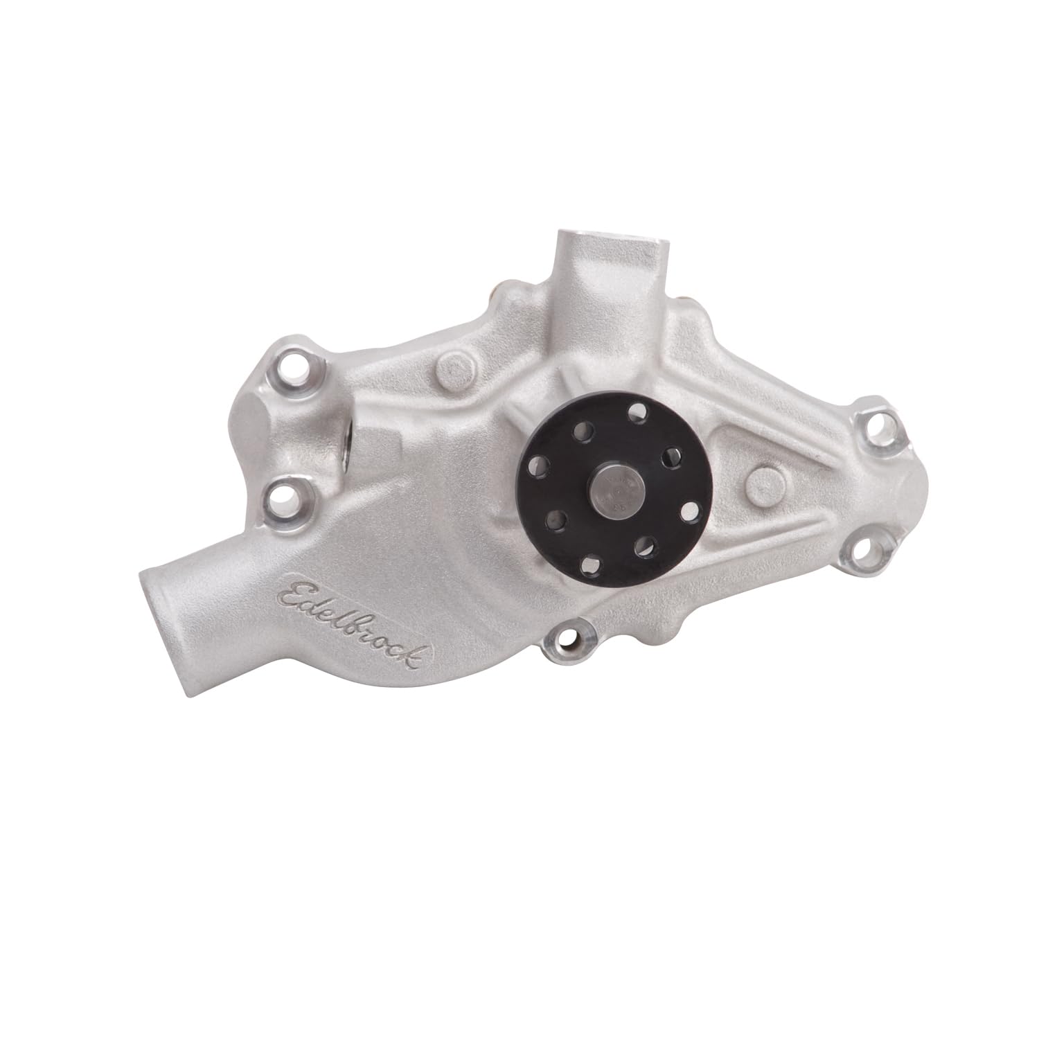 Edelbrock Victor Series Water Pump, Mechanical, 3/4 in Pilot, Short Design, Aluminum, Natural, compatible with Small Block Chevy, Each