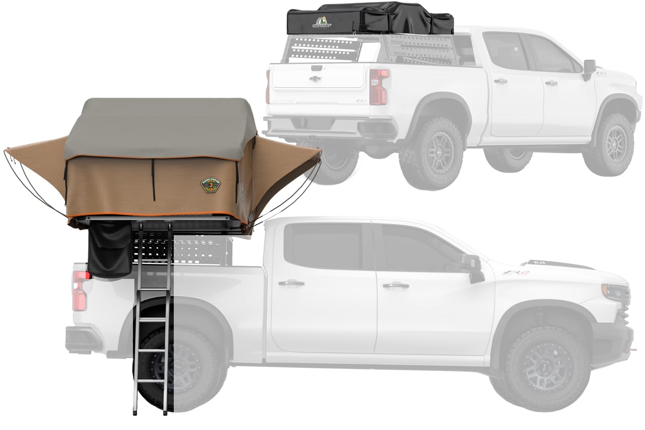 Ranger Tuff Stuff Overland TS-RTT-RAN-65 Roof Top Tent; 3 Person; 65"