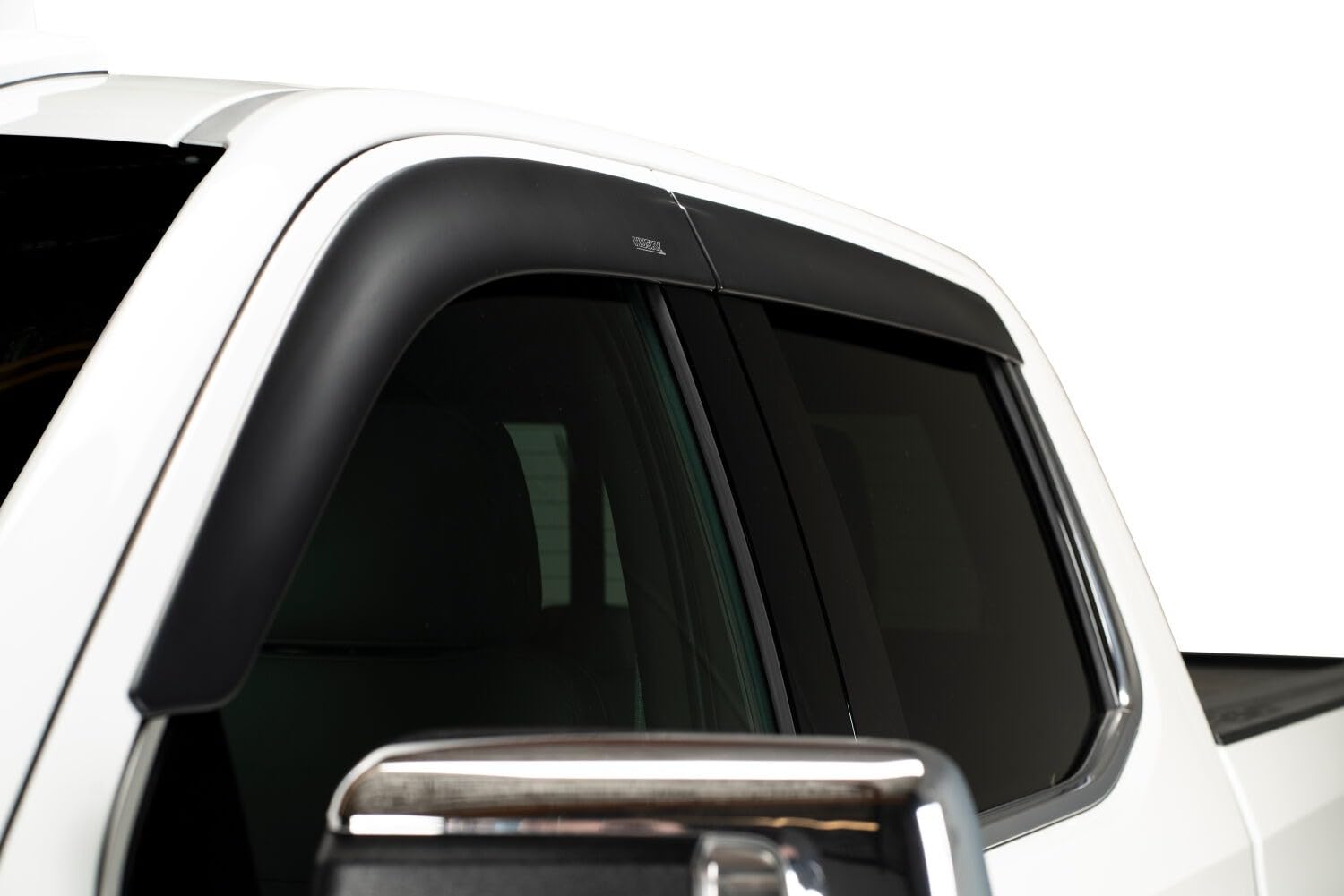 Husky Liners Ventvisor Low Profile Rain Guards | Fits 1999-2016 Ford F-250, F-350, F-450, F-550 Super Duty SUPERCREW ONLY | Front & Rear, Matte Black, 4-pcs. | 2857017