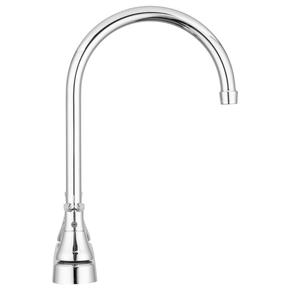 Dura Faucet RV DF-PK330HLH-CP Elegant J-Spout Swivel Kitchen Sink Faucet, Two Handle (Chrome)