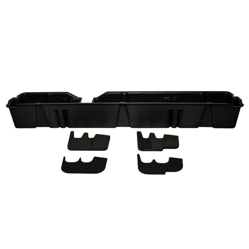 Under Seat Storage DuHa 20071 fits 2009-2014 F150 SuperCab without Factory Subwoofer | Black Heavy-Duty Back Seat Organizer | Durable Construction | Includes Dividers