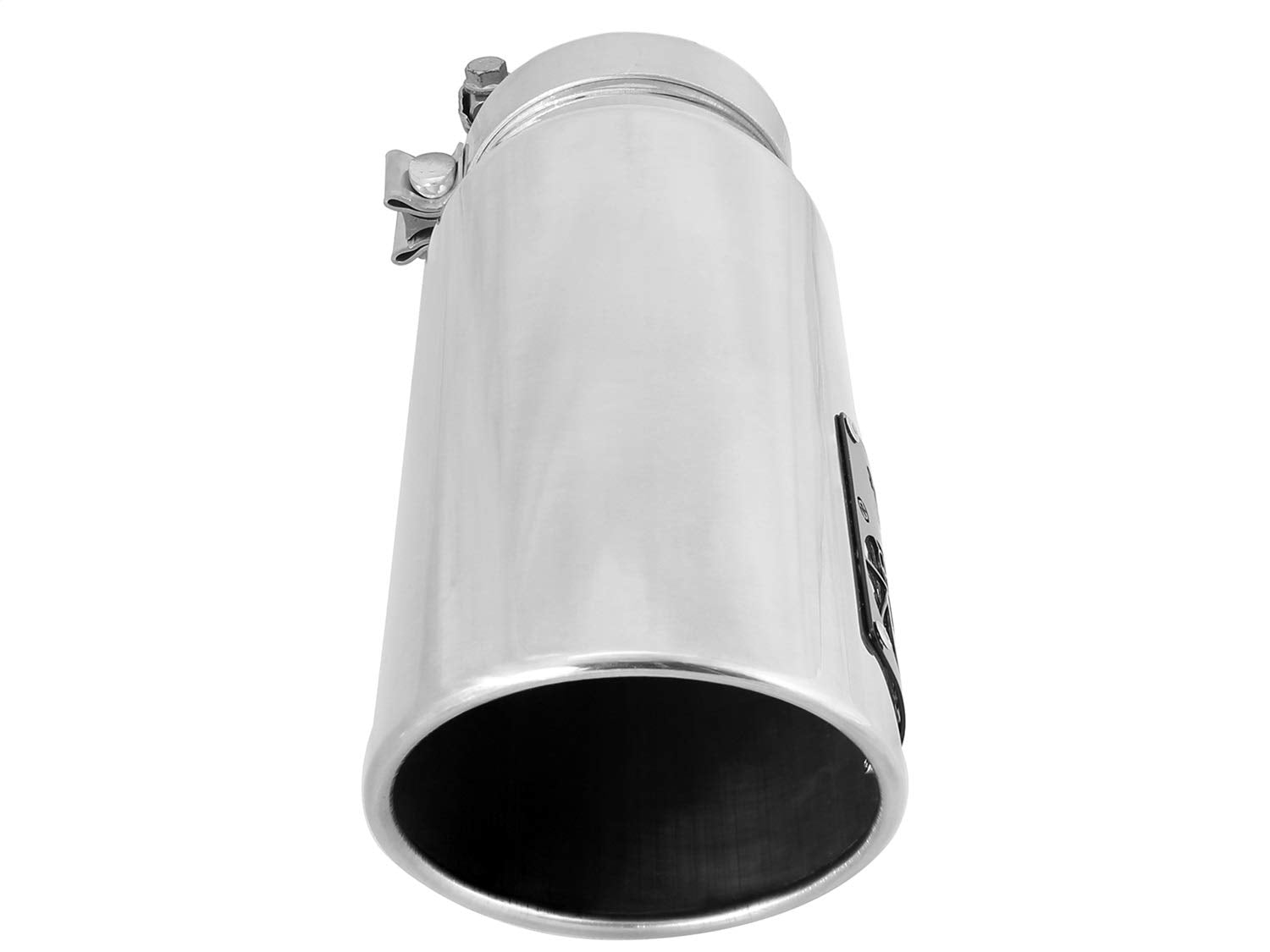 MACH Force-Xp aFe Power 49T40506-P12 Clamp-on Polished Pair Exhaust Tip 409 Stainless Steel