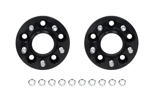 Eibach Wheel Spacer, 16 mm Thick, 5 x 114.3 mm Bolt Pattern, Lug Nuts Included, Aluminum, Black Anodized, Compatible with Tesla Model 3 2017-23 / Tesla Model Y 2020-25, Pair