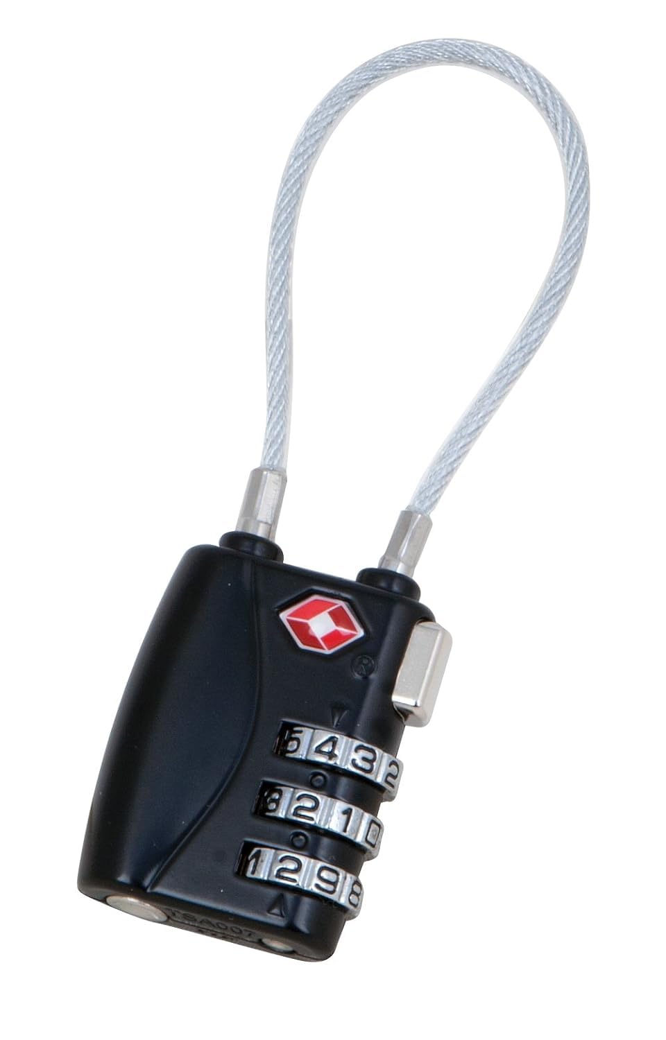 All Metal Performance Tool W3315 TSA Approved Travel Luggage Lock, Padlock Combination for Suitcase, Baggage Gym Lockers and more Black