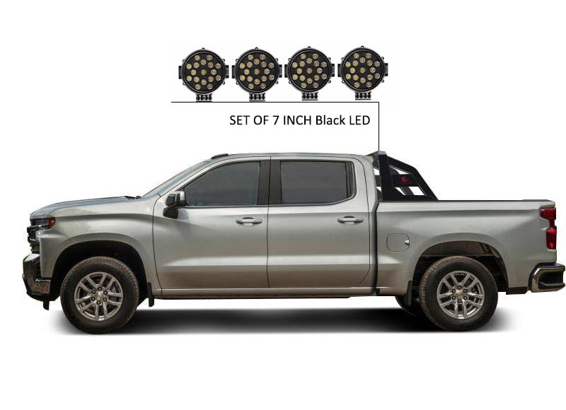 Roll Bar Armour for 1/2 Ton Trucks Compatible with GMC-Ford-Dodge-Matte Black Armour Roll Bar-RB-AR1B-PLB