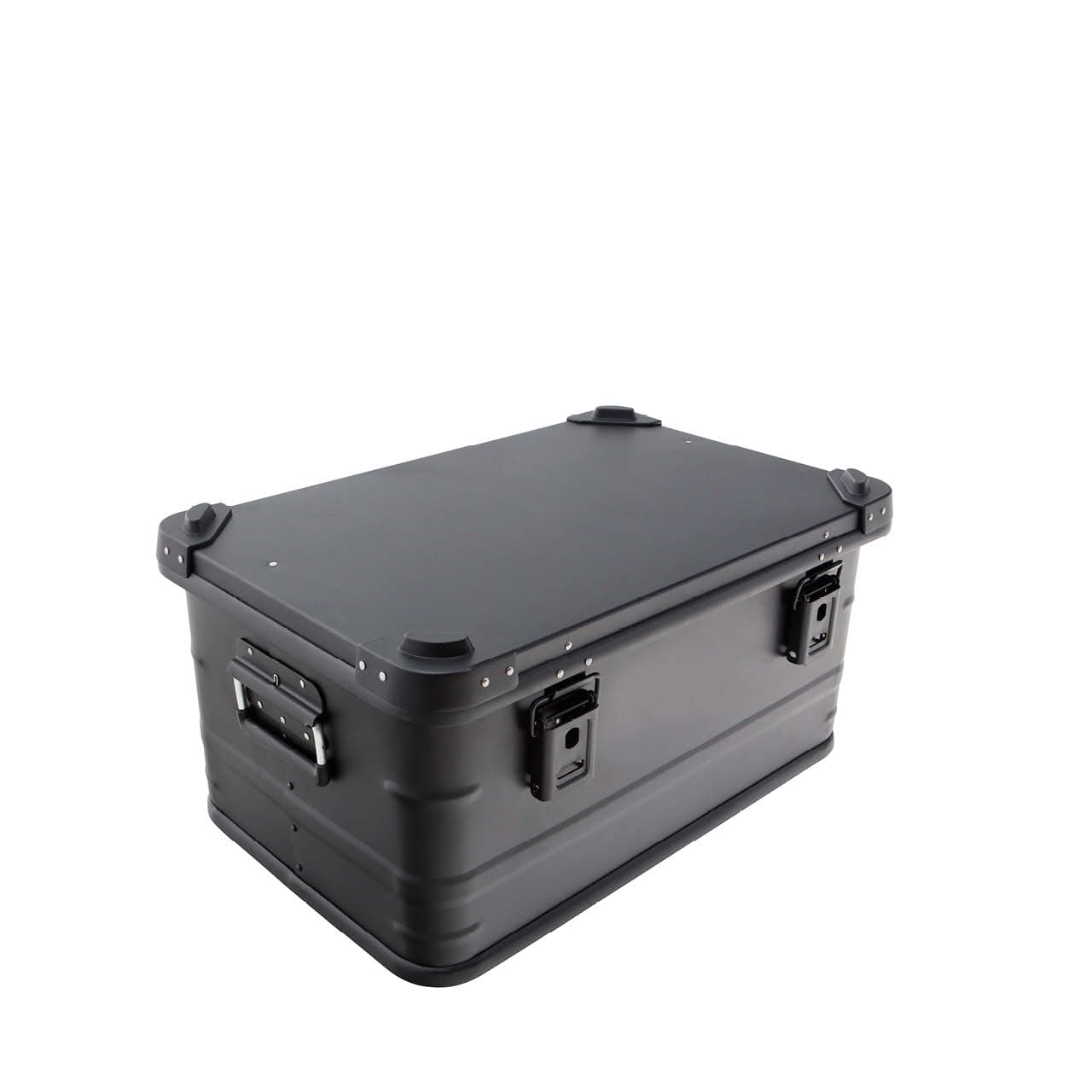 Vehicle Systems Overland Aluminum Box Storage 53QT - Universal Purpose - Heavy Duty Foldable Handles - Heavy Duty Nylon Interior Straps - Boxes are Stackable
