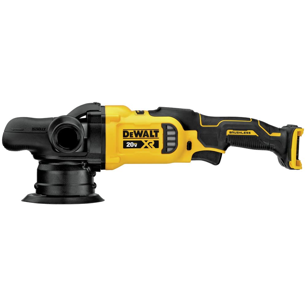 DEWALT 20V MAX* XR Random Orbit Cordless Polisher, Variable-Speed, 5-Inch, Tool Only (DCM848B)