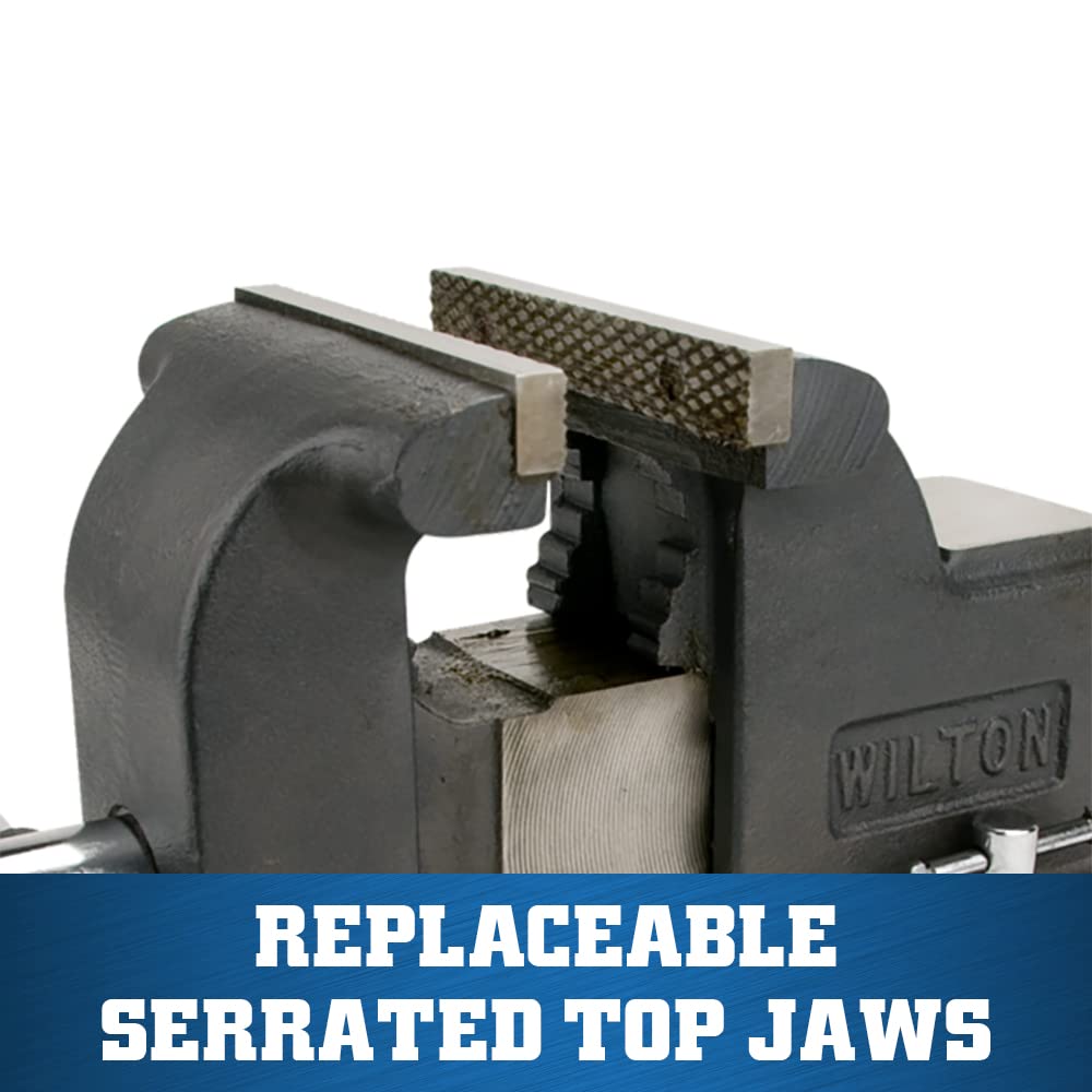 4" Jaw Width Wilton Shop Bench Vise, 4" Max Jaw Opening, 2-3/4" Throat (Model WS4)