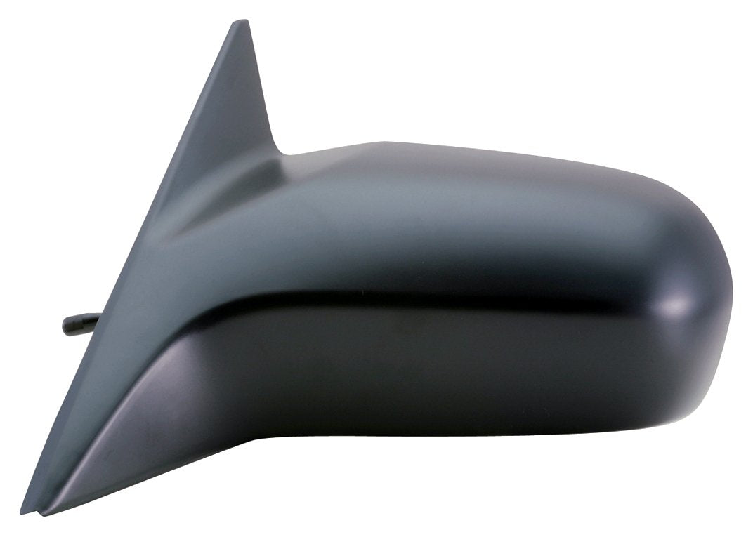 Driver Side Fit Mirror for Honda Civic Sedan DX, VP Model, Black, Non-Foldaway, Manual Remote