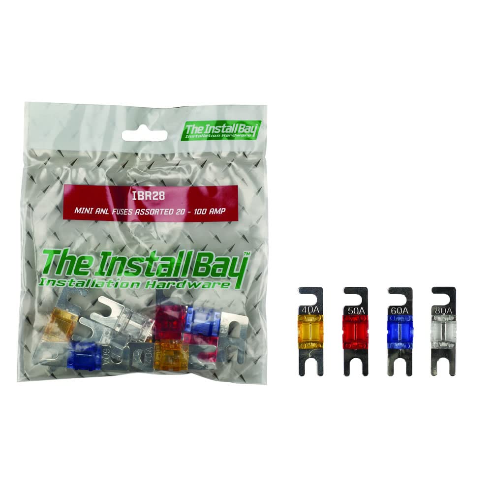 Install Bay IBR28 - Assorted Mini ANL Fuses 20 to 100 Amp (12 Pack)