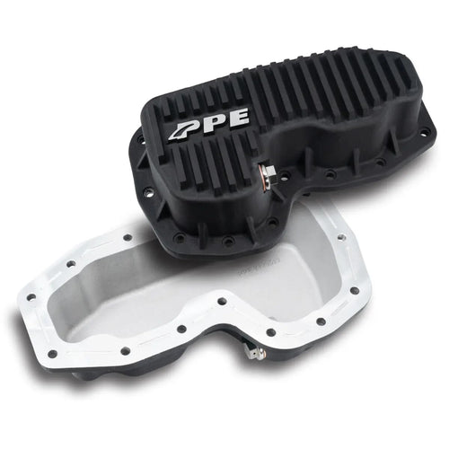 PPE Heavy Duty Cast Aluminum Oil Pan (Black) Compatible for 2011+ Dodge Durango 3.6L or 2011+ Jeep Grand Cherokee 3.6L 214052220
