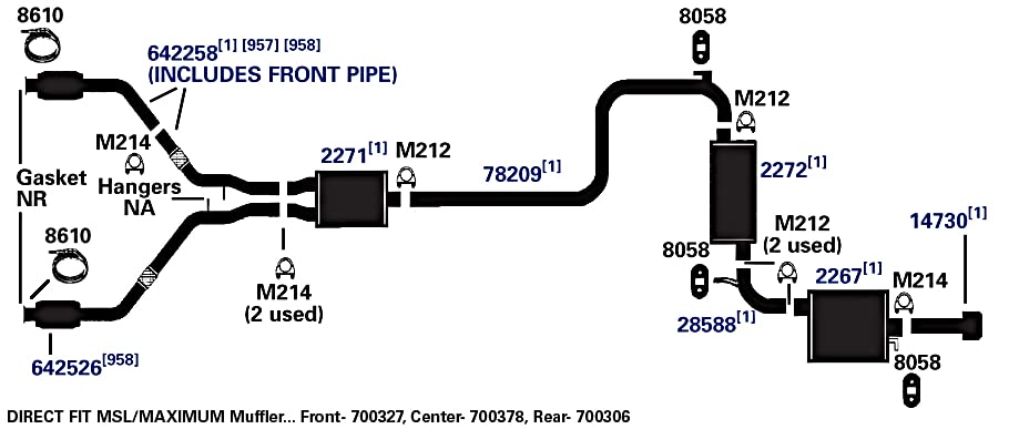 700378 AP Exhaust Products Muffler Exhaust