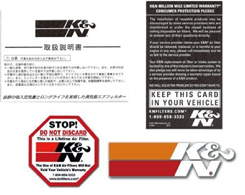 K&N Air Filter Engine: Increase Power & Acceleration, Washable, Premium, Replacement Car Filter: Compatible with 1972-1983 PORSCHE 911, 33-2004