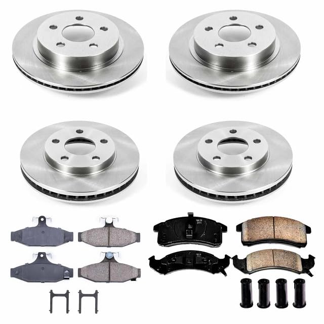 POWERSTOP Autospecialty KOE1533 Front and Rear Replacement Brake Kit-OE Brake Rotors & Ceramic Brake Pads For Chevrolet Camaro 1993, Pontiac Firebird 1993 [Model Specific]