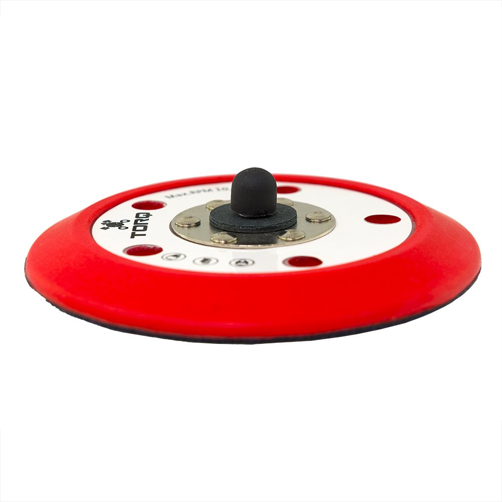 Chemical Guys R5 TORQ BUFLC201 Dual-Action Backing Plate with Hyper Flex Technology, Red (5 Inch)