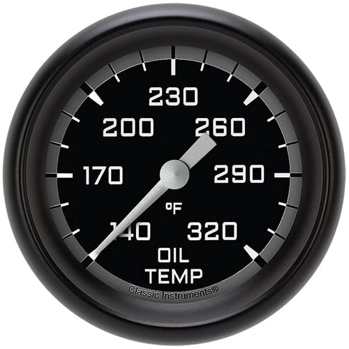 AX328GBPF Classic Instruments Gray 2-5/8" Oil Temperature Gauge AutoCross