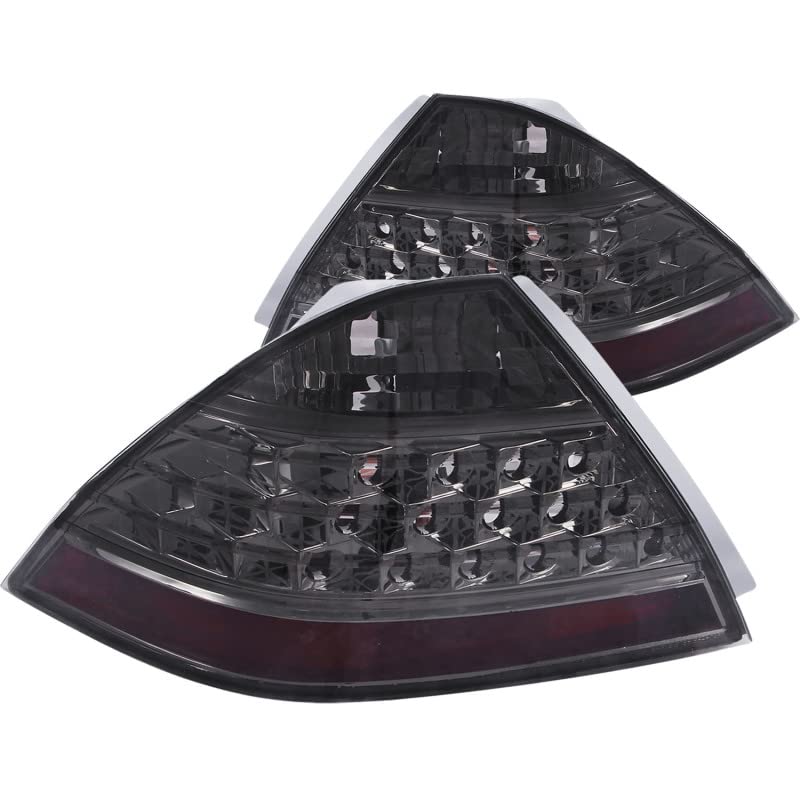 Chrome Euro Tail Light Set-Smoke Lens ANZO USA 221192