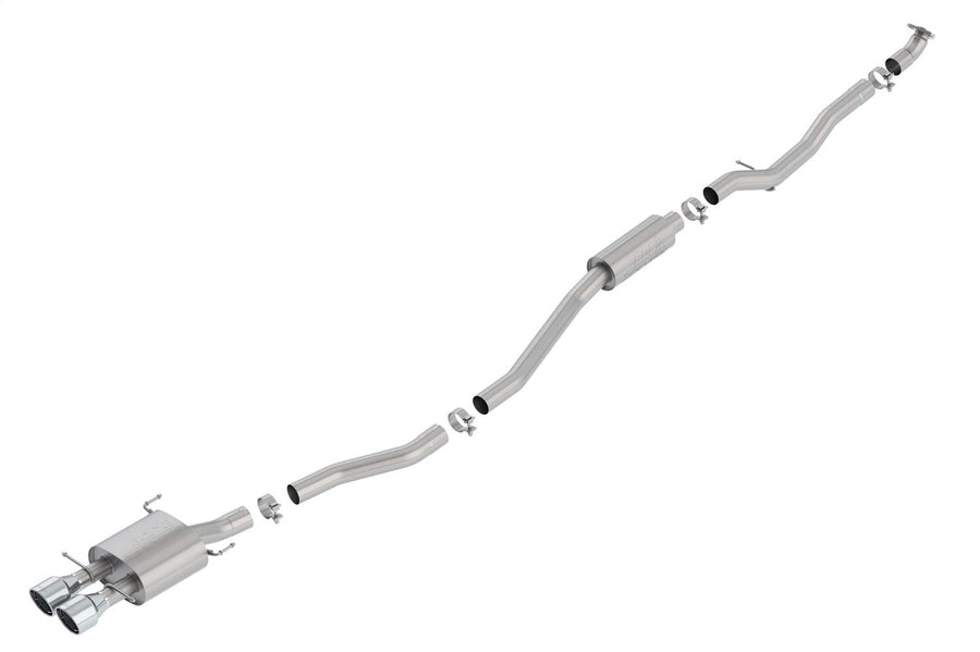 Cat-Back BORLA Performance Exhaust System for 2017-2020 Honda Civic Si 1.5L 4 Cyl. Turbo Manual Transmission Front Wheel Drive 2 Door Coupe
