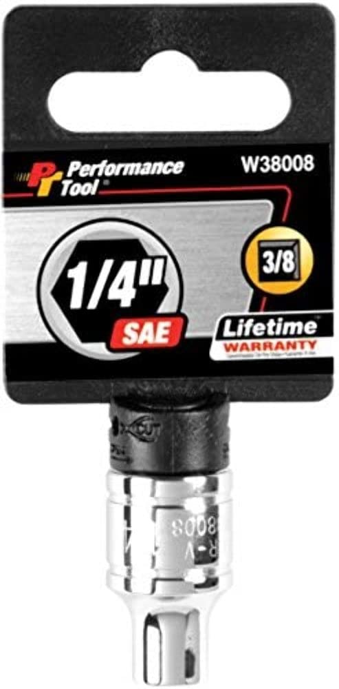 W38008 Performance Tool 6-Point Socket, 3/8-Inch Drive, 1/4