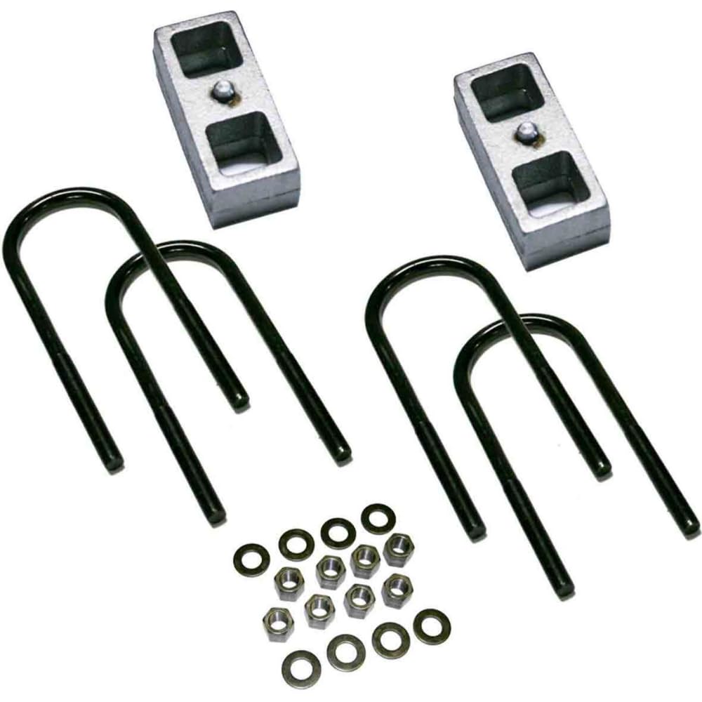 Superlift RealTruck 2" Block Kit for Ford F-350 | Rear Lift Blocks, U-Bolts, & Hardware | 1525 | Fits 1983-1997 Ford F-350 4WD (Will Not Fit Dually)