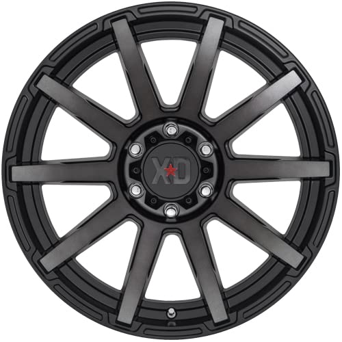 XD Wheels Xd847 Satin Black Outbreak with Gray Tint Wheel with Alloy Steel (18 x 9. inches /8 x 124 mm, 0 mm Offset)