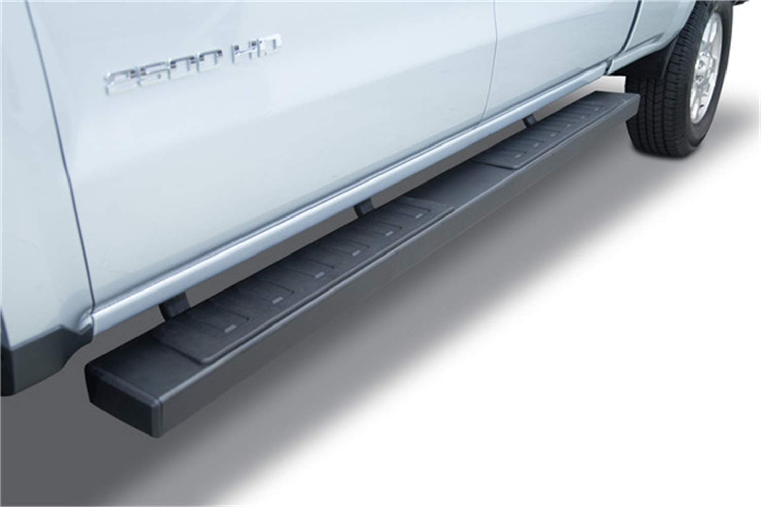6" Go Rhino OE Xtreme II Sidesteps & Brackets | Galvanized Steel, Textured Black | 6862404687T | Fits 2007-2019 Chevrolet Silverado & GMC Sierra Crew Cab (See Description)