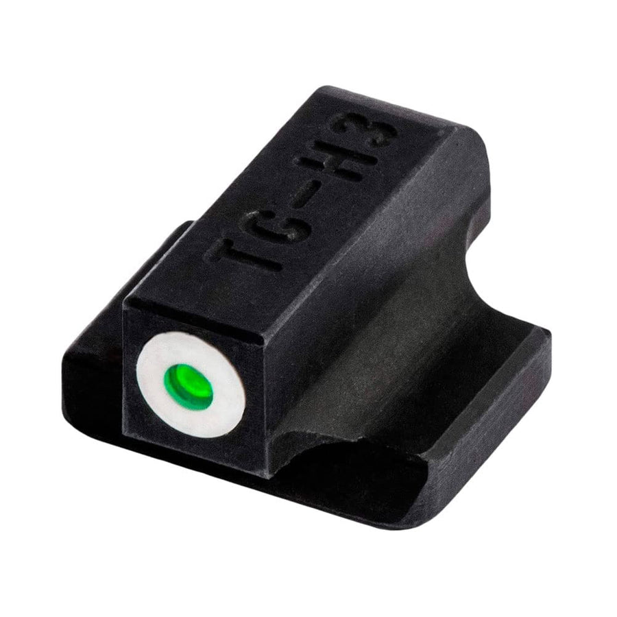 Tritium Pro Night Sights TRUGLO, Compatible with H&K VP9, VP40, P30SK, P30L, 45, & 45 Tactical (Including Compact) | Glow-in-The-Dark Front & Rear Gun Sight Set with White Focus Lock Front Ring