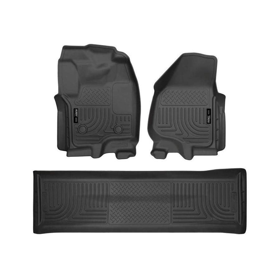 Weatherbeater Series Husky Liners 99601 - Custom Fit Front & 2nd Seat Floor Liners - Black