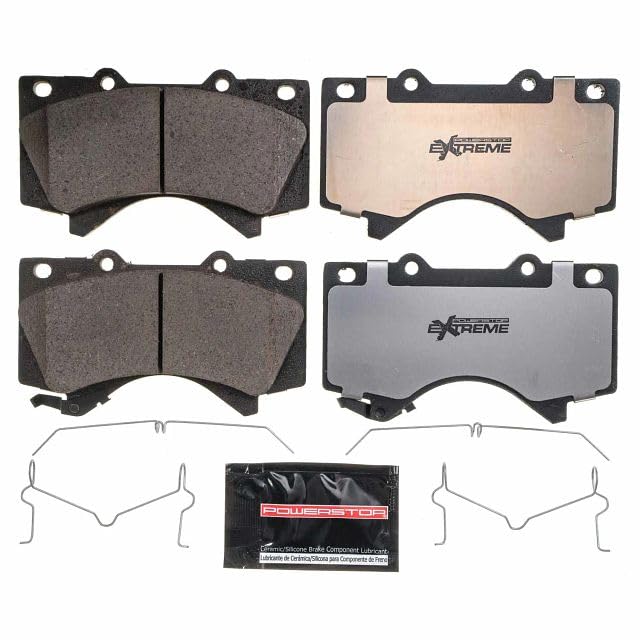Power Stop Z36-1303 Z36 Truck and Tow Front Brake Pads For 2008-2021 Lexus LX570 | 2008-2021 Land Cruiser | 2008-2022 Sequoia | 2007-2021 Toyota Tundra