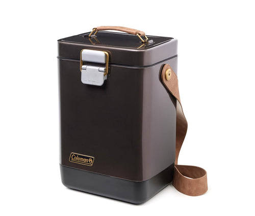 Premium Steel Belted Cooler & Wine Chiller - Coleman 1900 Collection, Durable Insulated Stainless Steel Portable Cooler with High Ice Retention, Perfect for Beach, Camping, Tailgating, Picnics & More