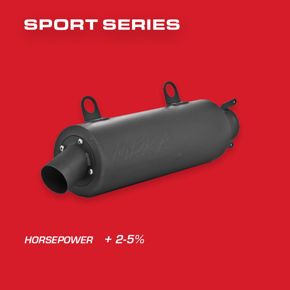 Slip-On MBRP AT-6508SP Combo Exhaust with Sport Muffler – Compatible with Polaris Scrambler 500 (2000–2011 4x4 / 2001–2006 2x4) – Stainless Steel ATV Exhaust Silencer