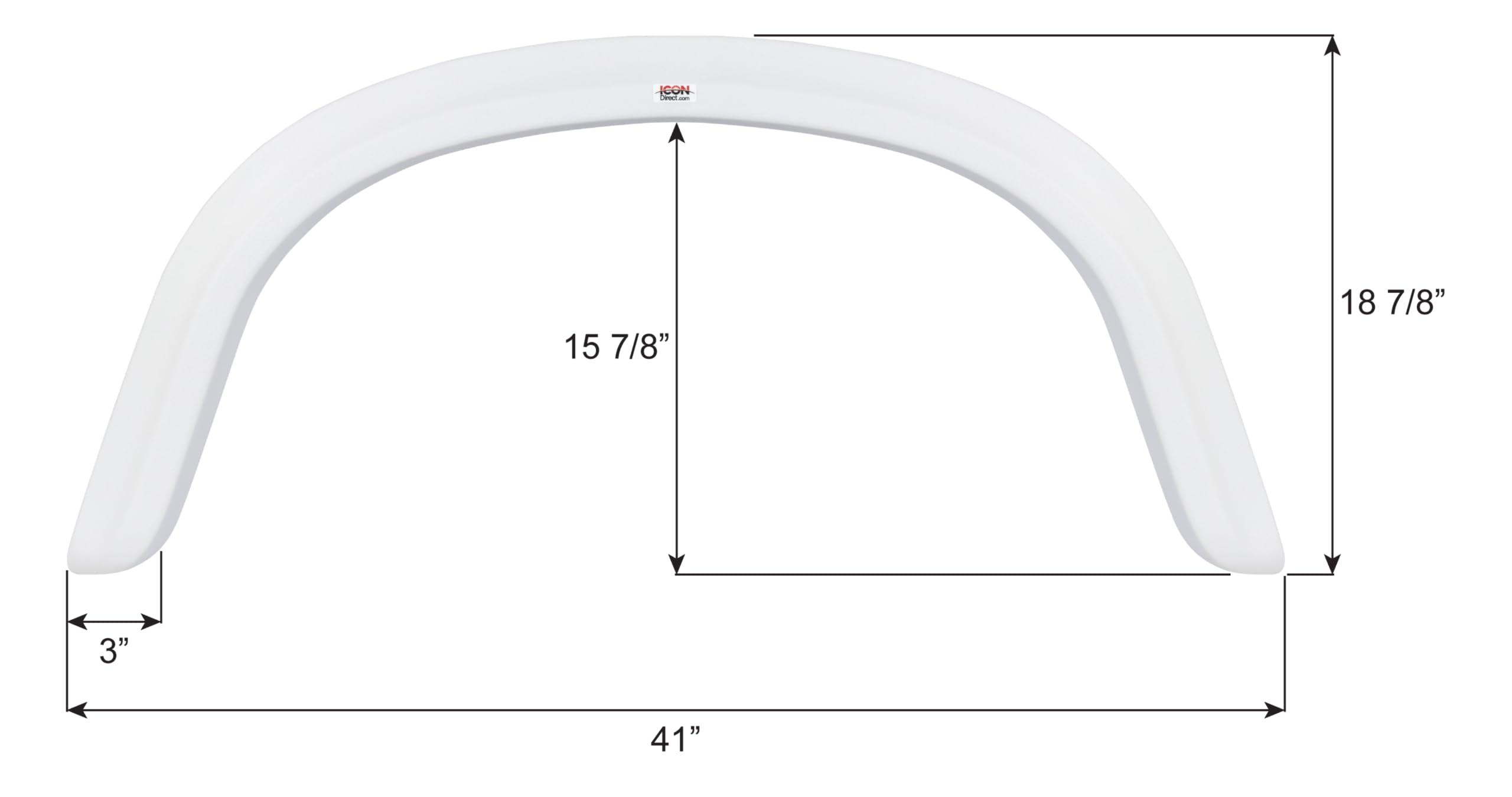 Fender Skirt ICON, Single, Four Winds, FS1883, Polar White