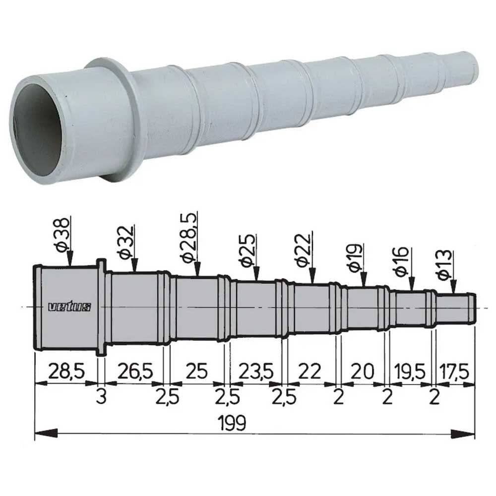 MULTI-DIAMETRE FLUTE 13/38MM