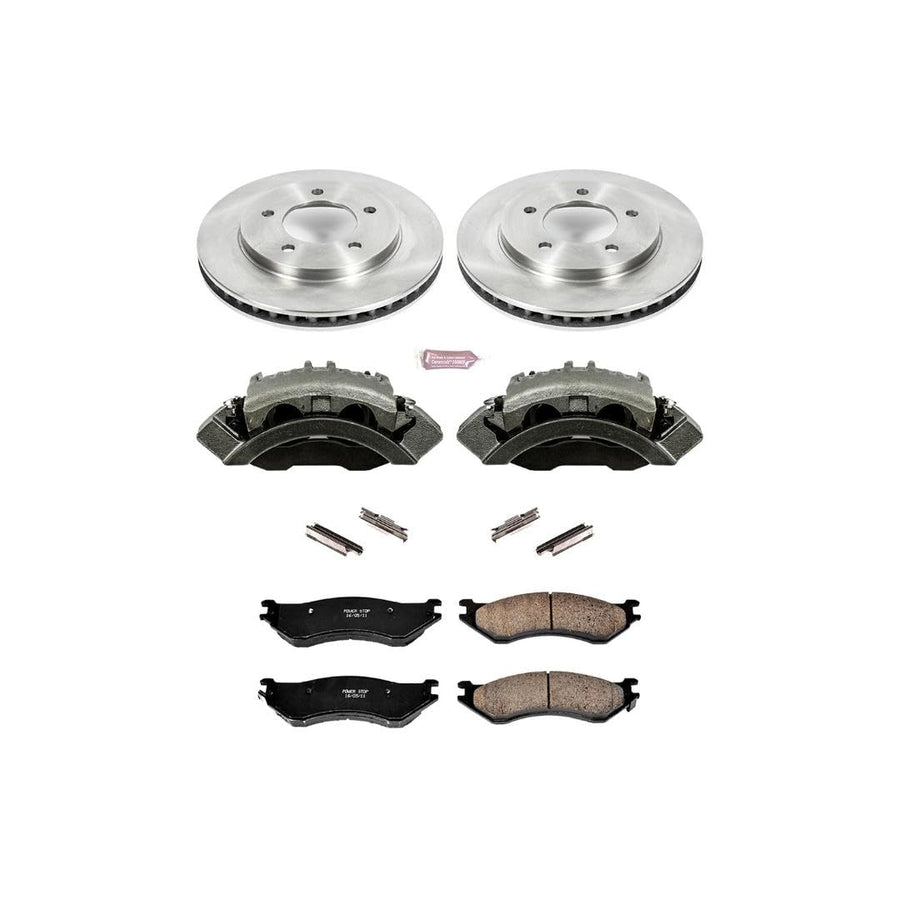 Power Stop KCOE1869 1-Click OE Replacement Brake Kit with Calipers For Ford Expedition 1997-2002, Lincoln Navigator 1998-2002 [Model Specific]