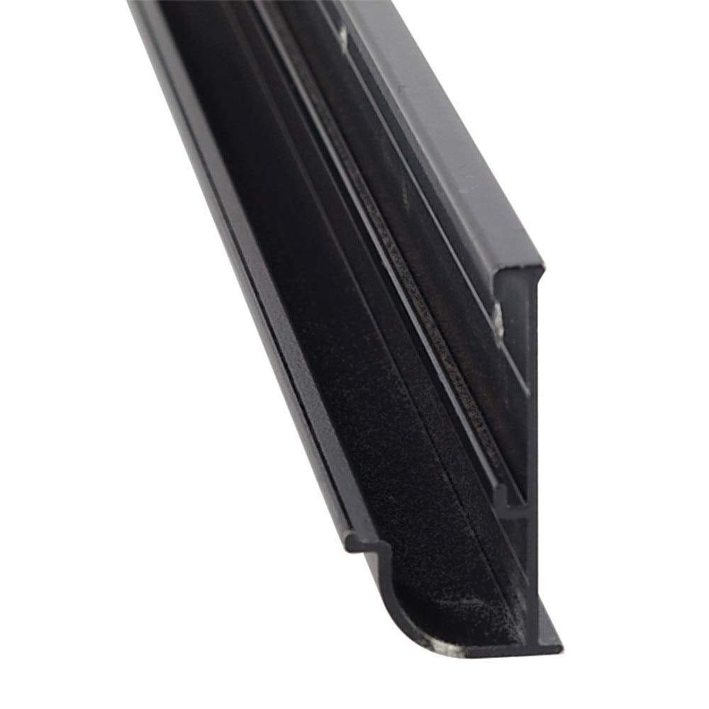 Lrg. Insert Drip Rail AP Products - 16 ft, Black