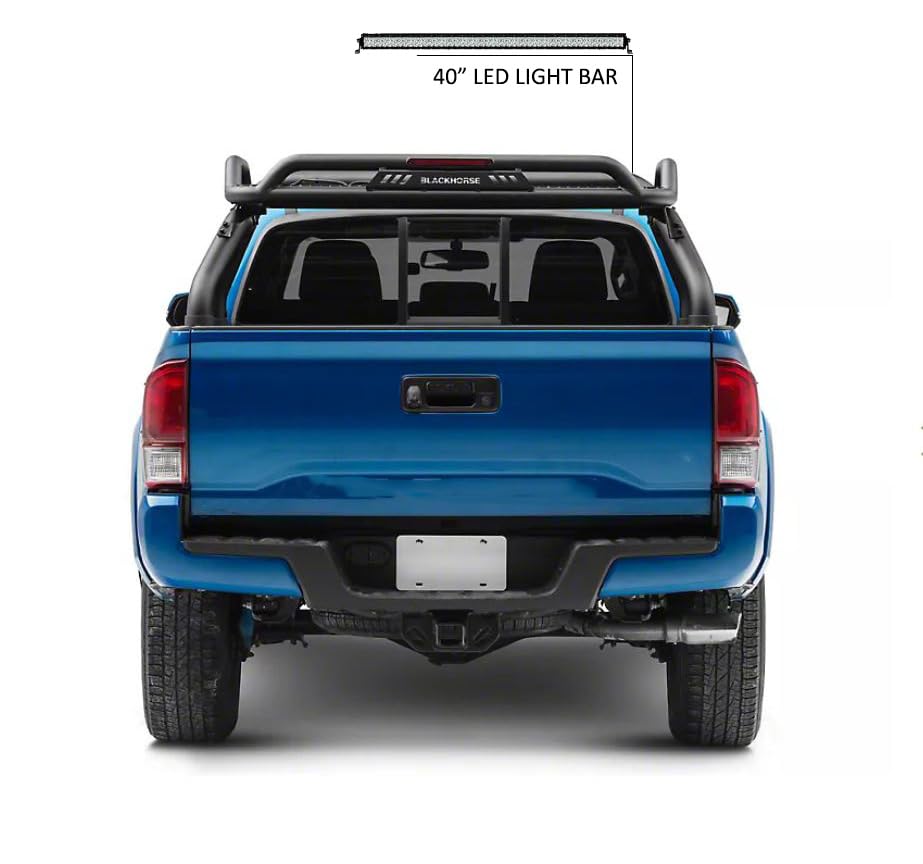 Atlas Roll Bar Black Horse Kit Compatible with 2015-2023 Toyota Tacoma-ATRB-TOTAB-KIT