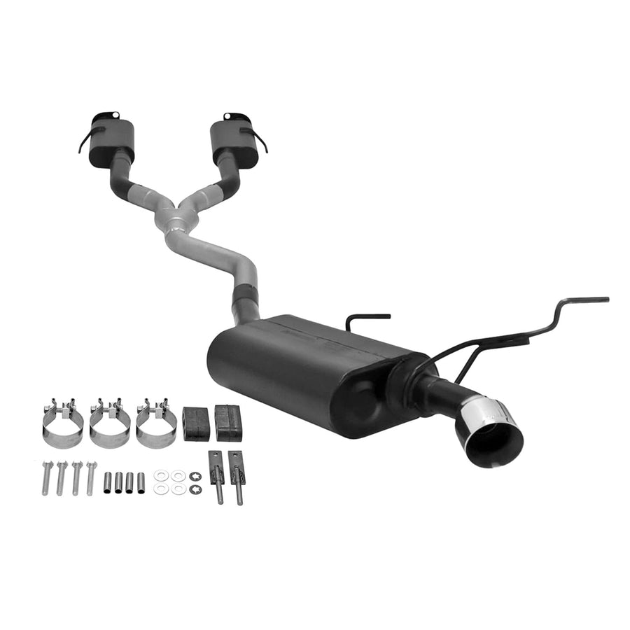 Flowmaster Force II 817628 Cat-Back Exhaust 2.5 Inch Single Outlet Stainless Steel 4 Inch Polished Tip Compatible with 2011-2022 Jeep Grand Cherokee (2022 Grand Cherokee WK Only) 3.6L V6