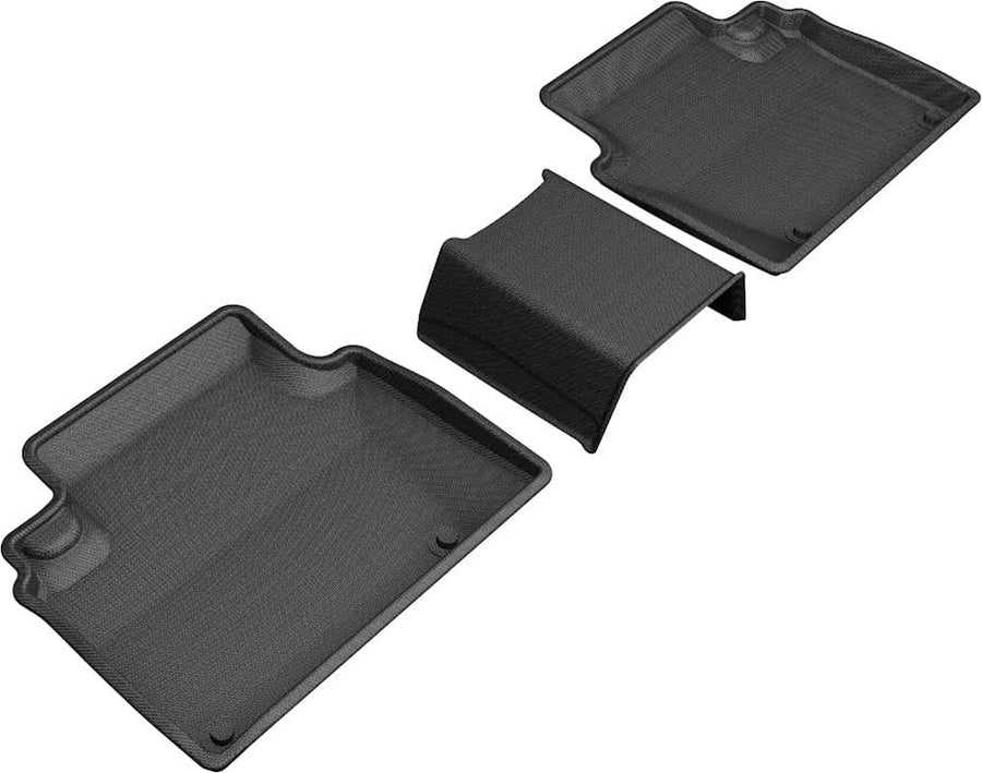3D MAXpider Honda Clarity 2018-2019 Plug-in Hybrid Kagu 2nd Row Floormats - Black (L1HD10021509)