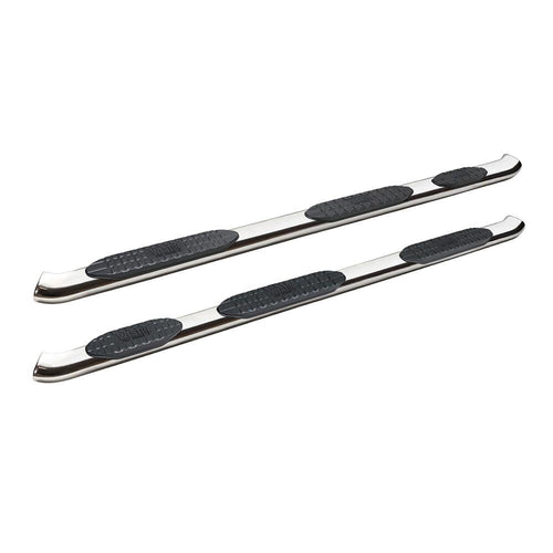 Westin PRO TRAXX 5 Oval Wheel to Wheel Nerf Bars fits 2019-2025 Silverado Sierra 1500 Crew Cab 6'5" Bed (Exc 2019 Silverado LD/Sierra 1500 Limited) Stainless Steel Pair