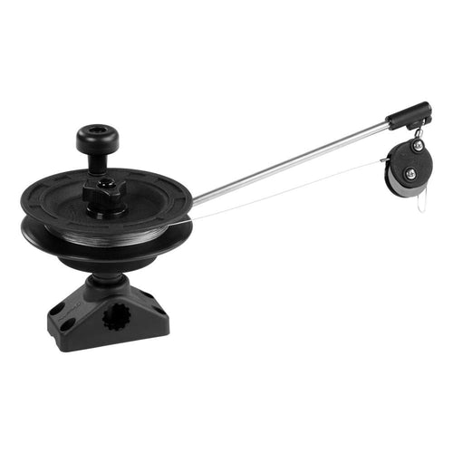 Scotty Laketroller #1073DP Manual Downrigger, Post Mount, Display Packed BLACK, Small
