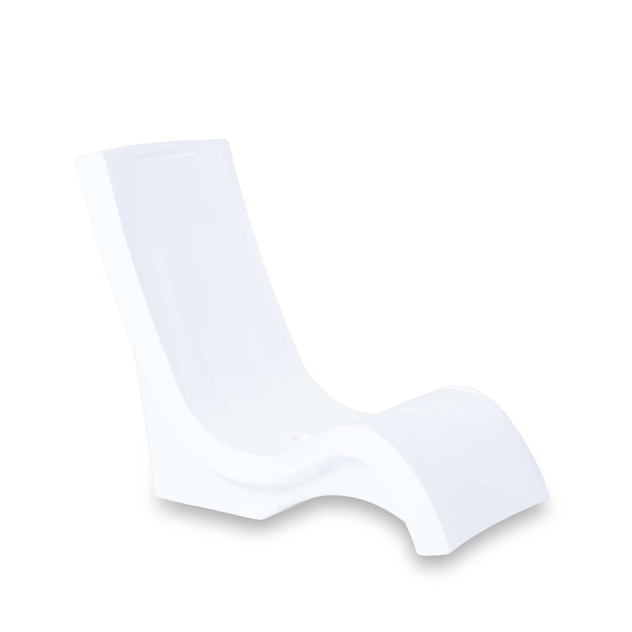 Vero Step2 Pool Chair, Fade-Resistant, Waterproof Patio Furniture for Sun Shelf, Use in Pools up to 9-Inches of Water, Weighted, White