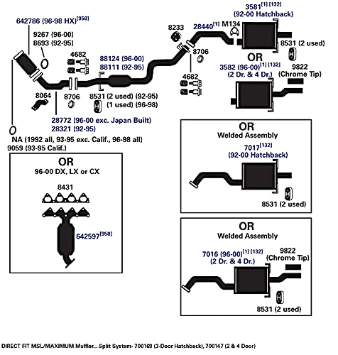 Exhaust Muffler AP Exhaust Products 7016