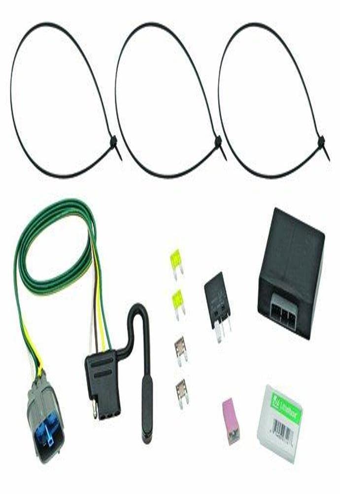 TEKONSHA T-One Tow Ready Harness, 4-Way Flat, Compatible with Select Honda Pilot, Ridgeline, Black, 118491