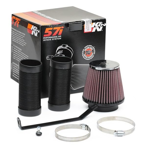 K&N Cold Air Intake Kit: Guaranteed to Increase Acceleration & Engine Growl, Increase Horsepower up to 7HP: Compatible with 2.0L, L4, 2007-2012 BMW (316D, 318d, 320D, X1 18d, X1 20d, X1 23d), 57-0680