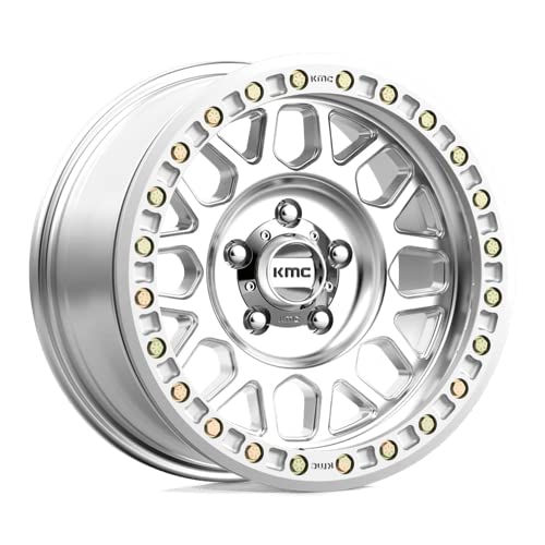 MACHINED KMC Wheels Grenade Desert Wheel with Aluminum (17 x 8.5 inches /5 x, 0 mm Offset)